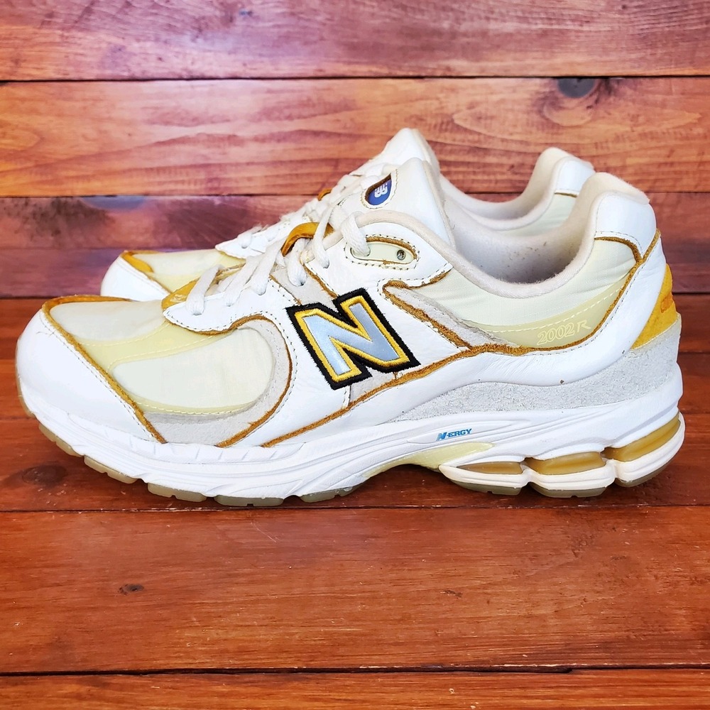 New Balance 2002R Shoes Men 10 Cream Leather JFG "Conversations Among Us"